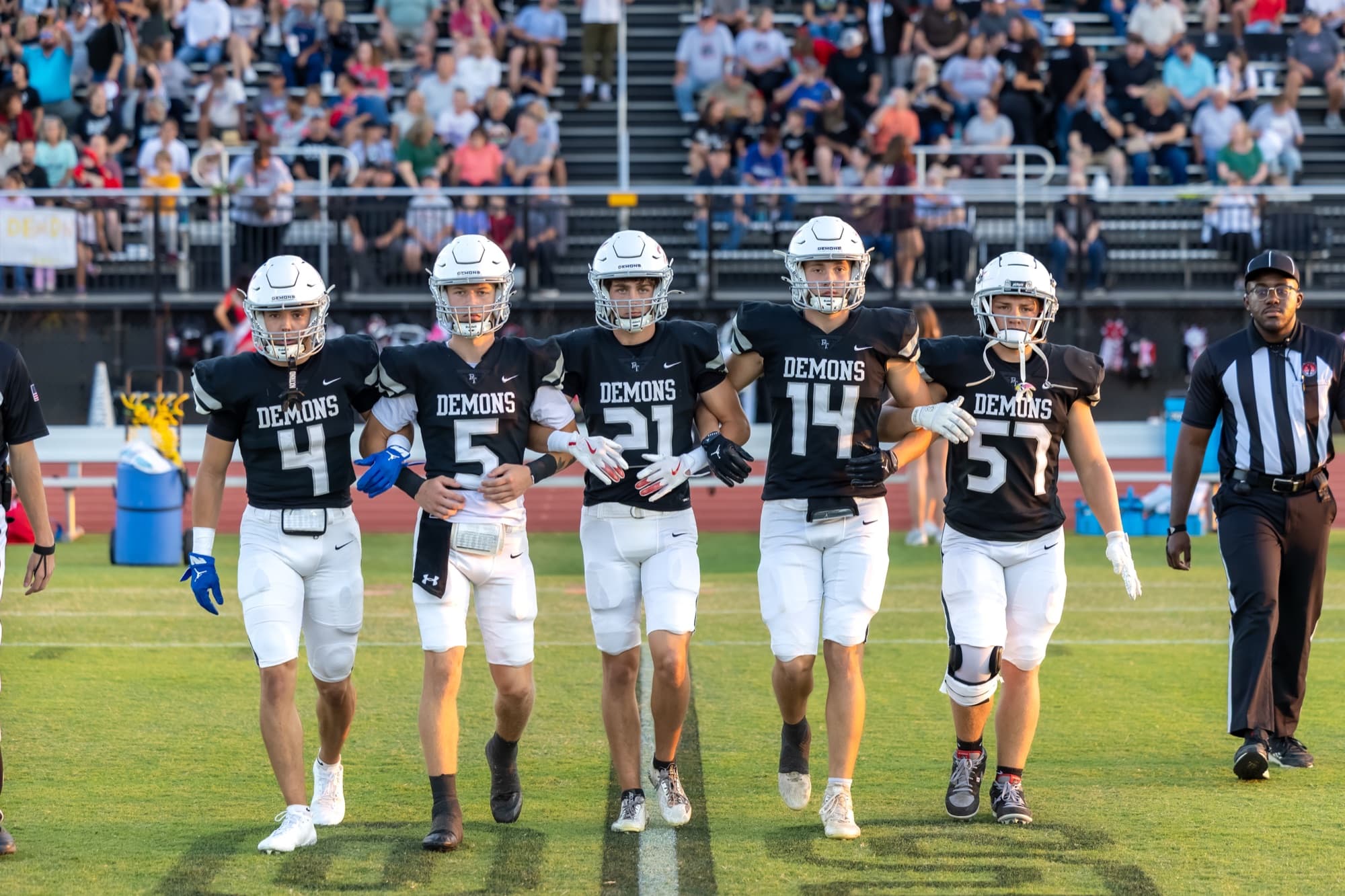 Perkins-Tryon Demons Football roster card
